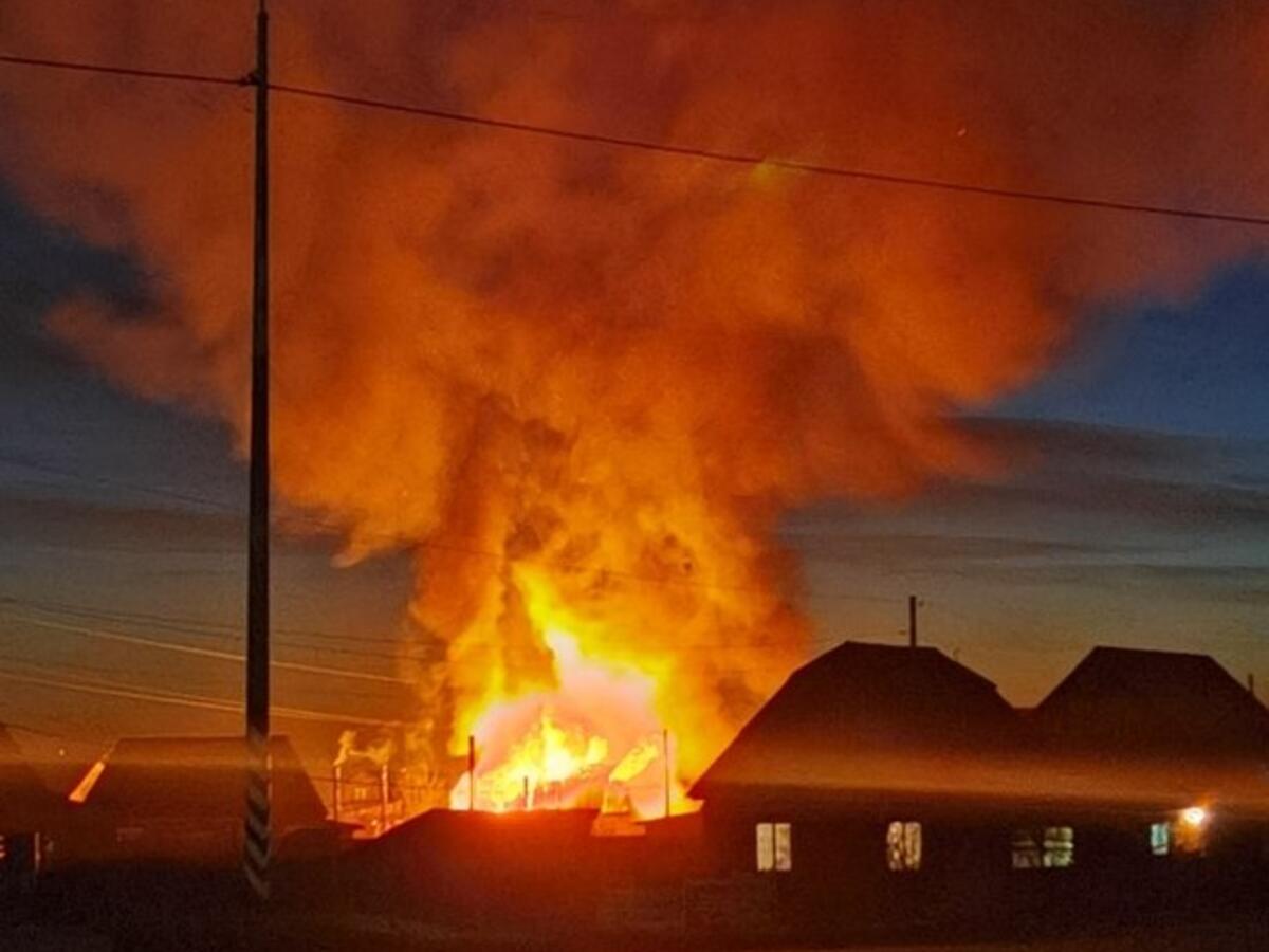 Жилой дом сгорел в селе Смоленка