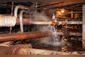 В подвале дома на Советской в Борзе прорвало 60 метров теплосети