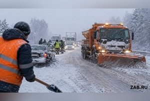Снегоуборочный десант: 67 машин вышли на дороги Забайкалья