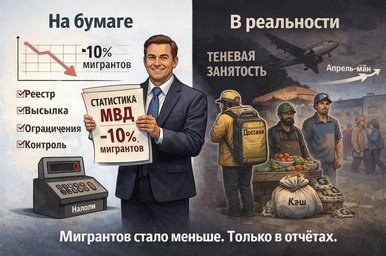 Минус 10 процентов мигратов. Плюс тень