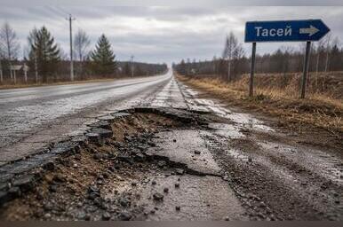 Дорогу на Тасей размыло. Мы предупреждали об этом ещё в 2020-м