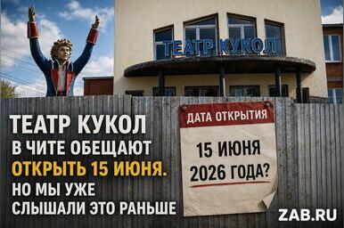 Театр кукол в Чите обещают открыть 15 июня. Но мы уже слышали это раньше