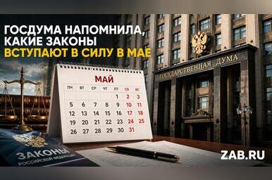 Какие законы вступают в силу в мае