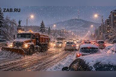 Апрельский сюрприз: Чита получила полмесяца снега за одну ночь