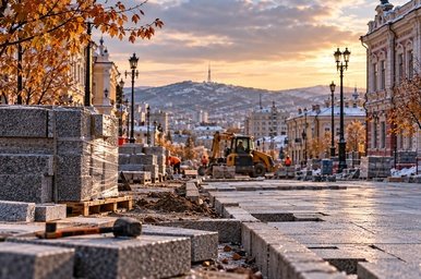 Гранитную плитку в историческом центре Читы хотят уложить во время морозов