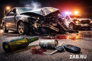 Каждое второе смертельное ДТП в Забайкалье — с пьяным за рулём