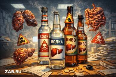 На бутылках с алкоголем появятся «устрашающие картинки» с больными органами