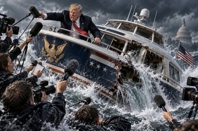 Трамп против прессы: когда государственный катер сам себе пробил днище