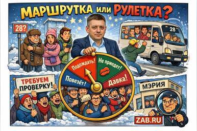 В Чите «пропала» 28‑я маршрутка — пассажиры ждут уже полчаса
