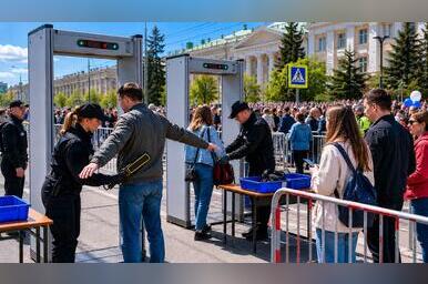 В Чите на майском шествии развернут 17 досмотровых зон