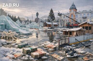 Новогодняя мишура Читы: сотни миллионов рублей, которые тают вместе со снегом