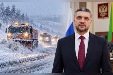 Осипов поручил убрать снежную «кашу» и не ограничиваться посыпкой на дорогах Забайкалья