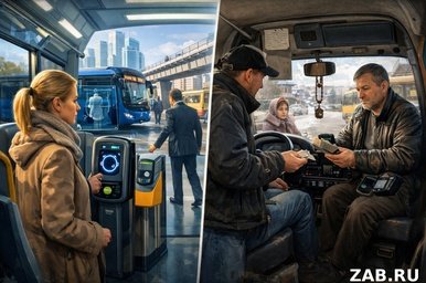 Москва платит лицом, Чита до сих пор переводит водителю на карту