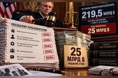 Meta* заплатит 25 млрд долларов за обман пользователей, хотя закон позволял взыскать 219 млрд
