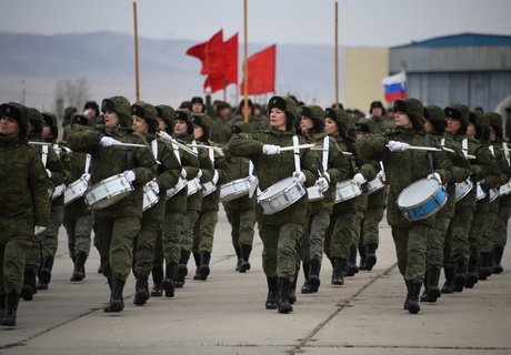 Подготовка ко Дню Победы – репетиция парада прошла в Чите