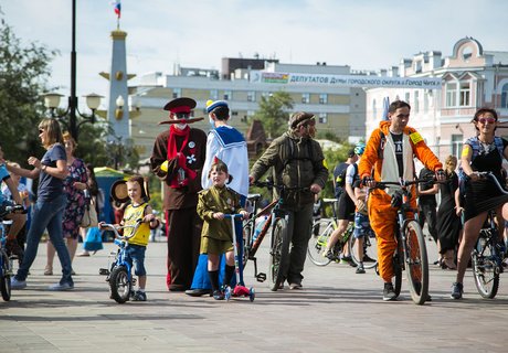 Невероятный велопарад на закрытии Забайкальского супермарафона