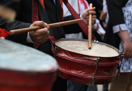 Школьники вступили в пионеры