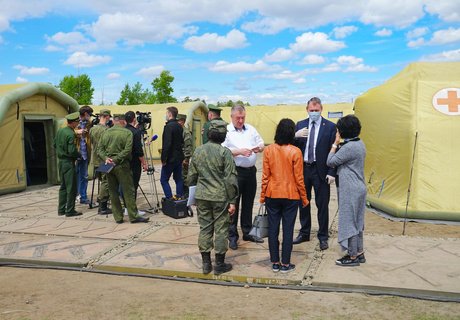 Полевой госпиталь для борьбы с Covid-19 развернули в Каштаке