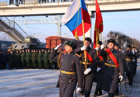 Встреча лаосских Т-34 в Чите