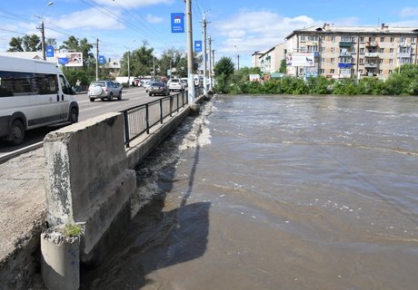 Вырвавшаяся из берегов Читинка