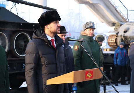 Встреча лаосских Т-34 в Чите