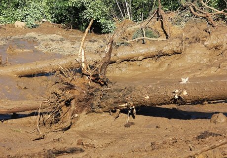 Обрушившийся на дорогу под Читой сель