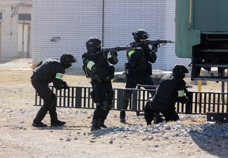 Показательные выступления ОМОНа «Коршун» в Чите