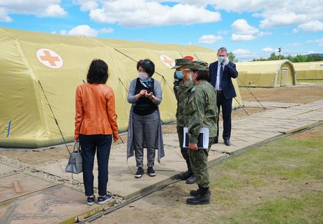 Полевой госпиталь для борьбы с Covid-19 развернули в Каштаке