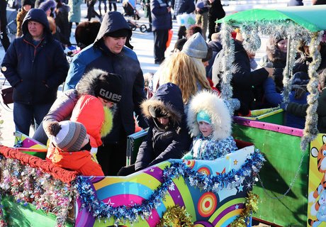 Рождественские гуляния на пл. Ленина в Чите