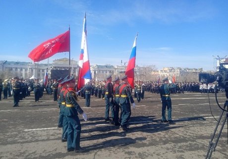 76-ой парад Победы на главной площади Читы