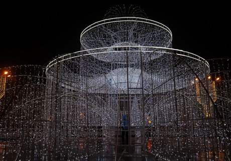 В Чите открыли самый большой «зимний» фонтан на Дальнем Востоке