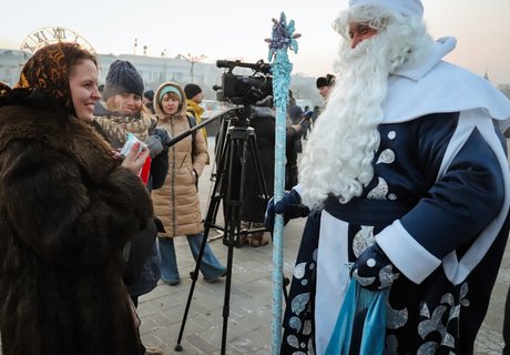 Хрупкая красота - ледовый городок открыли на площади Читы