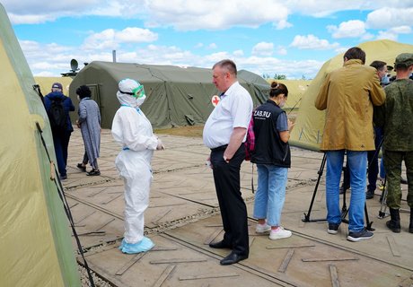 Полевой госпиталь для борьбы с Covid-19 развернули в Каштаке