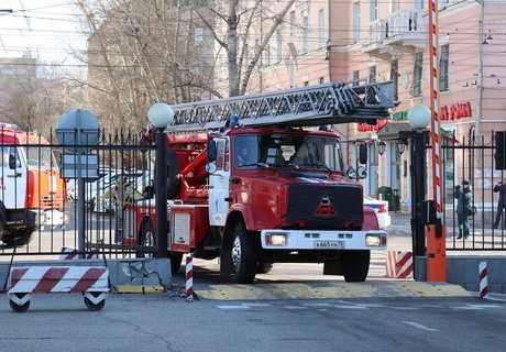 Масштабные пожарно-тактические учения в штабе армии в Чите