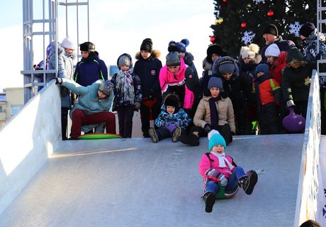 Рождественские гуляния на пл. Ленина в Чите