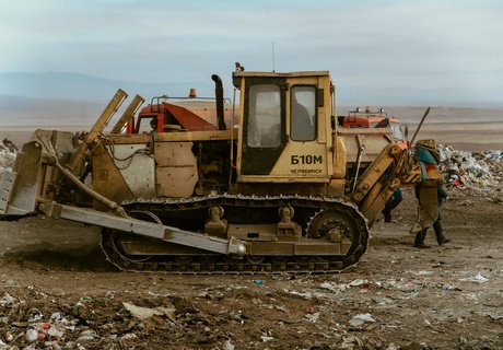 Фоторепортаж: Городская свалка Читы стала пожарищем и местом ЧС