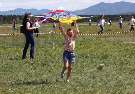 Фестиваль воздушных змеев в Чите