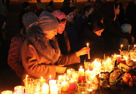 Акция памяти погибшей школьницы в Чите