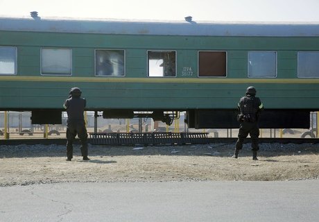 Показательные выступления ОМОНа «Коршун» в Чите