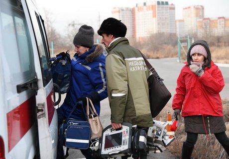 Автокатастрофа: Вертолет доставил в Читу пострадавших в ДТП под Агинском