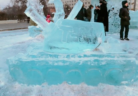 Хрупкая красота - ледовый городок открыли на площади Читы