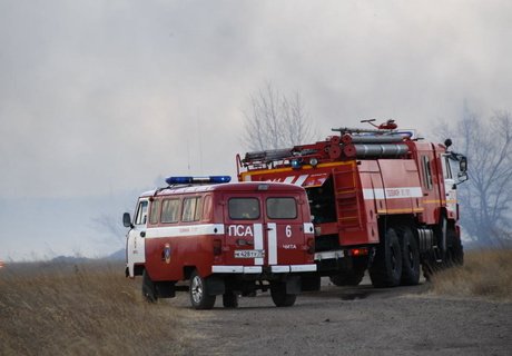 Пожар на «пьяной» дороге – фоторепортаж ZAB.RU