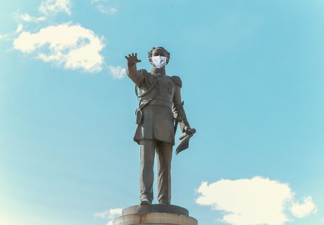 Памятники Читы защитились от коронавируса