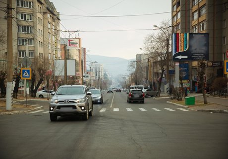 Чита в дыму лесных пожаров