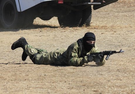 Показательные выступления ОМОНа «Коршун» в Чите