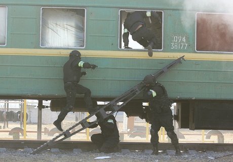 Показательные выступления ОМОНа «Коршун» в Чите