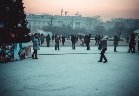 Хрупкая красота - ледовый городок открыли на площади Читы