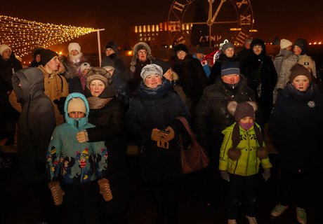 В Чите открыли самый большой «зимний» фонтан на Дальнем Востоке