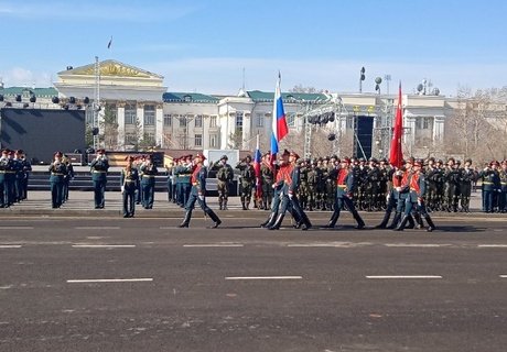 76-ой парад Победы на главной площади Читы