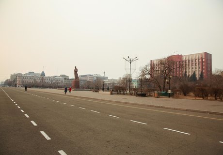 Чита в дыму лесных пожаров